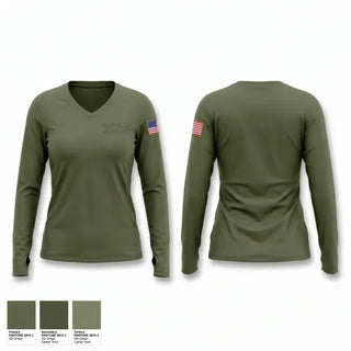 Womens Long Sleeve Vneck Shirt, Coats Police Department, Police, Teamtime, Team time, sublimation, custom sports apparel, team uniforms, spirit wear, spiritwear, sports uniforms, custom shirts, team store, custom team store, fundraiser sports, apparel fundraiser