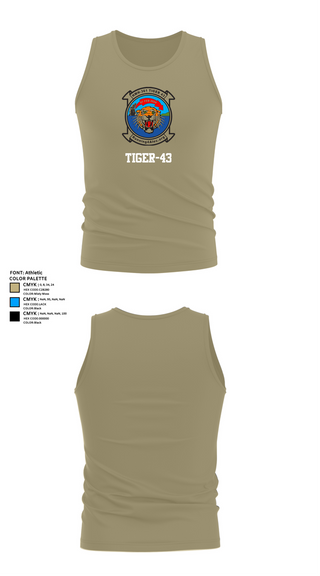 Tank Top, Tiger-43, , Teamtime, Team time, sublimation, custom sports apparel, team uniforms, spirit wear, spiritwear, sports uniforms, custom shirts, team store, custom team store, fundraiser sports, apparel fundraiser