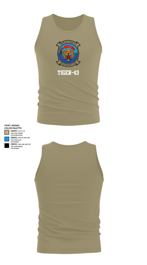 Tank Top, Tiger-43, , Teamtime, Team time, sublimation, custom sports apparel, team uniforms, spirit wear, spiritwear, sports uniforms, custom shirts, team store, custom team store, fundraiser sports, apparel fundraiser