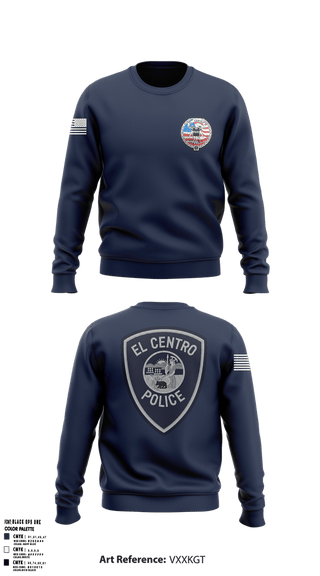 Crew Neck Sweatshirt, El Centro Police Department SWAT, Police, Teamtime, Team time, sublimation, custom sports apparel, team uniforms, spirit wear, spiritwear, sports uniforms, custom shirts, team store, custom team store, fundraiser sports, apparel fundraiser