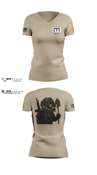 Womens Short Sleeve Vneck Shirt, 180th ESC, , Teamtime, Team time, sublimation, custom sports apparel, team uniforms, spirit wear, spiritwear, sports uniforms, custom shirts, team store, custom team store, fundraiser sports, apparel fundraiser