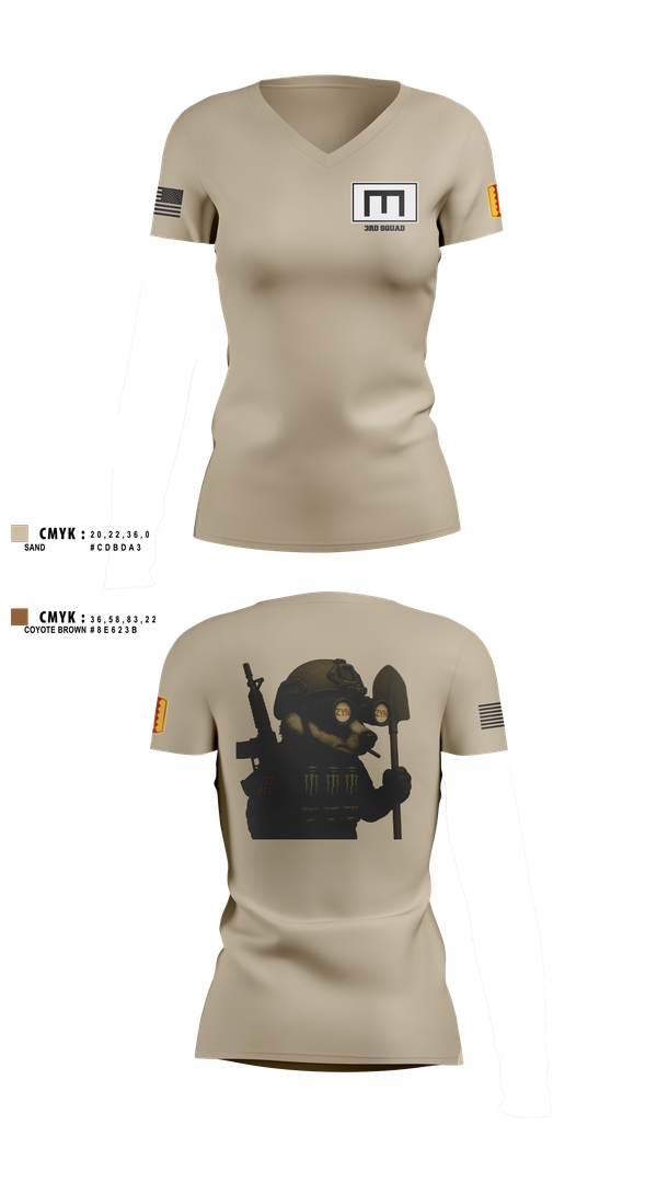 Womens Short Sleeve Vneck Shirt, 180th ESC, , Teamtime, Team time, sublimation, custom sports apparel, team uniforms, spirit wear, spiritwear, sports uniforms, custom shirts, team store, custom team store, fundraiser sports, apparel fundraiser