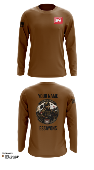 Long Sleeve Performance Shirt, 279 EN DET, Army, Teamtime, Team time, sublimation, custom sports apparel, team uniforms, spirit wear, spiritwear, sports uniforms, custom shirts, team store, custom team store, fundraiser sports, apparel fundraiser