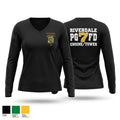 RIVERDALE FIRE DEPARTMENT Women's Long Sleeve V-neck Shirt - 1