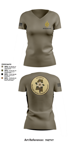 Womens Short Sleeve Vneck Shirt, , National Guard, Teamtime, Team time, sublimation, custom sports apparel, team uniforms, spirit wear, spiritwear, sports uniforms, custom shirts, team store, custom team store, fundraiser sports, apparel fundraiser
