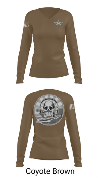Womens Long Sleeve Vneck Shirt, Sonar, Navy, Teamtime, Team time, sublimation, custom sports apparel, team uniforms, spirit wear, spiritwear, sports uniforms, custom shirts, team store, custom team store, fundraiser sports, apparel fundraiser