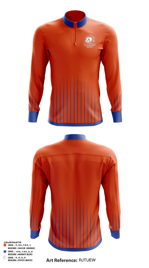 Quarter Zip Jacket, Kalaheo Golf, Golf, Teamtime, Team time, sublimation, custom sports apparel, team uniforms, spirit wear, spiritwear, sports uniforms, custom shirts, team store, custom team store, fundraiser sports, apparel fundraiser