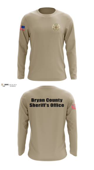 Long Sleeve Performance Shirt, Bryan County Sheriff’s Office, Police, Teamtime, Team time, sublimation, custom sports apparel, team uniforms, spirit wear, spiritwear, sports uniforms, custom shirts, team store, custom team store, fundraiser sports, apparel fundraiser