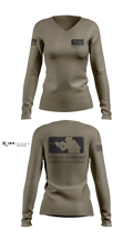 Attack Company Women's Long Sleeve V-neck Shirt - 2