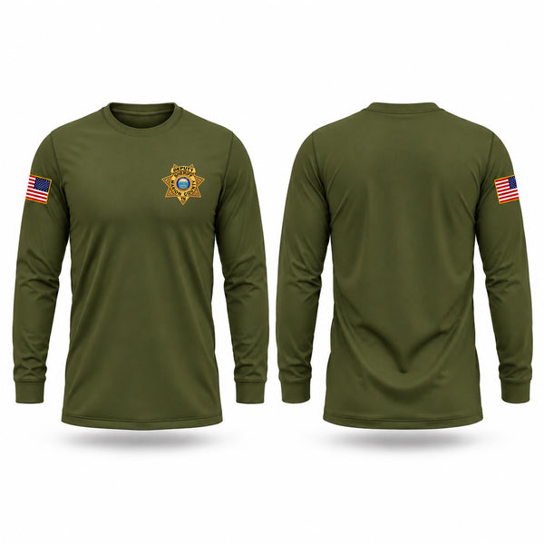 Long Sleeve Performance Shirt, Marion County Sheriff’s Office, Police, Teamtime, Team time, sublimation, custom sports apparel, team uniforms, spirit wear, spiritwear, sports uniforms, custom shirts, team store, custom team store, fundraiser sports, apparel fundraiser