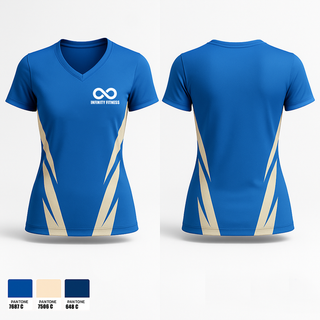 Womens Short Sleeve Vneck Shirt, Infinity Fitness, Spirit Store, Teamtime, Team time, sublimation, custom sports apparel, team uniforms, spirit wear, spiritwear, sports uniforms, custom shirts, team store, custom team store, fundraiser sports, apparel fundraiser