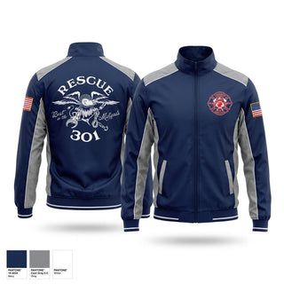 Windbreaker, Rescue 301, Fire Department, Teamtime, Team time, sublimation, custom sports apparel, team uniforms, spirit wear, spiritwear, sports uniforms, custom shirts, team store, custom team store, fundraiser sports, apparel fundraiser