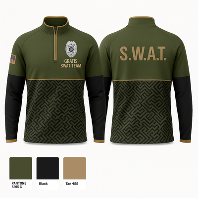GRATIS SWAT TEAM 58848814 Quarter Zip Jacket - 1