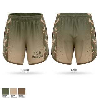 Womens Shorts, TSA Baseball, Baseball, Teamtime, Team time, sublimation, custom sports apparel, team uniforms, spirit wear, spiritwear, sports uniforms, custom shirts, team store, custom team store, fundraiser sports, apparel fundraiser