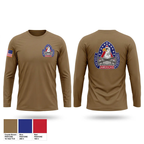 Long Sleeve Performance Shirt, 410th Contracting Support Brigade, Army, Teamtime, Team time, sublimation, custom sports apparel, team uniforms, spirit wear, spiritwear, sports uniforms, custom shirts, team store, custom team store, fundraiser sports, apparel fundraiser