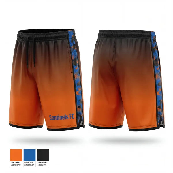 Mens Soccer Shorts, Sentinels FC, Men's Soccer, Teamtime, Team time, sublimation, custom sports apparel, team uniforms, spirit wear, spiritwear, sports uniforms, custom shirts, team store, custom team store, fundraiser sports, apparel fundraiser