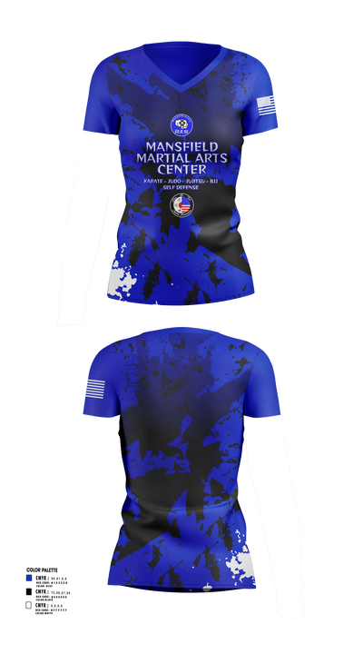 Mansfield Martial Arts Center Women's Short Sleeve V-neck Shirt - 18