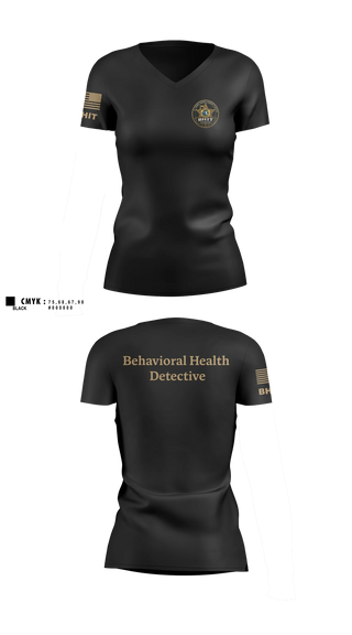Womens Short Sleeve Vneck Shirt, BHIT, Police, Teamtime, Team time, sublimation, custom sports apparel, team uniforms, spirit wear, spiritwear, sports uniforms, custom shirts, team store, custom team store, fundraiser sports, apparel fundraiser