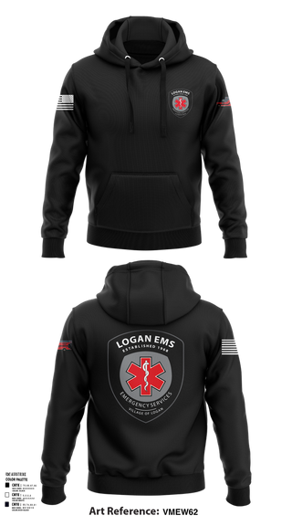 Hoodie, Logan EMS, , Teamtime, Team time, sublimation, custom sports apparel, team uniforms, spirit wear, spiritwear, sports uniforms, custom shirts, team store, custom team store, fundraiser sports, apparel fundraiser