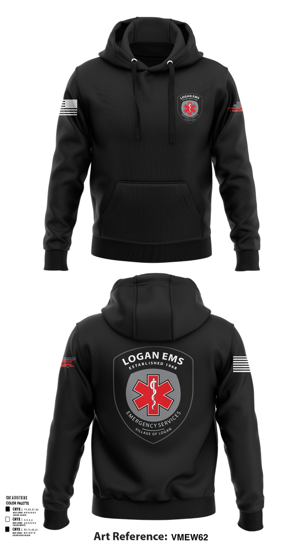 Hoodie, Logan EMS, , Teamtime, Team time, sublimation, custom sports apparel, team uniforms, spirit wear, spiritwear, sports uniforms, custom shirts, team store, custom team store, fundraiser sports, apparel fundraiser