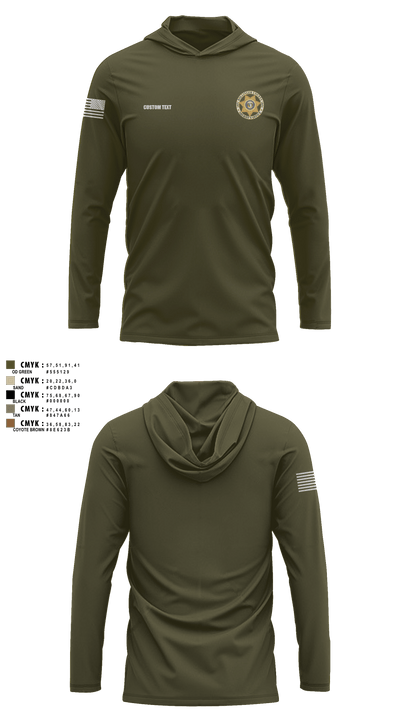 Bollinger County Sheriff’s Office 45946847 Long Sleeve Performance Shirt with hood - 25