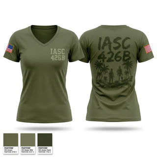 Womens Short Sleeve Vneck Shirt, IASC 4-26B, Marines, Teamtime, Team time, sublimation, custom sports apparel, team uniforms, spirit wear, spiritwear, sports uniforms, custom shirts, team store, custom team store, fundraiser sports, apparel fundraiser