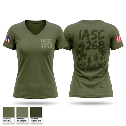 Womens Short Sleeve Vneck Shirt, IASC 4-26B, Marines, Teamtime, Team time, sublimation, custom sports apparel, team uniforms, spirit wear, spiritwear, sports uniforms, custom shirts, team store, custom team store, fundraiser sports, apparel fundraiser