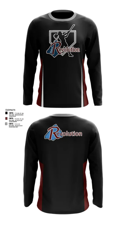 Revolution Delco 14U White 16539656 Long Sleeve Performance Shirt 4