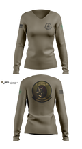 106 Fuels Shop 90639653 Women's Long Sleeve V-neck Shirt - 101