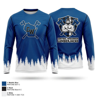 Long Sleeve Performance Shirt, Central Wisconsin lumberjacks, , Teamtime, Team time, sublimation, custom sports apparel, team uniforms, spirit wear, spiritwear, sports uniforms, custom shirts, team store, custom team store, fundraiser sports, apparel fundraiser
