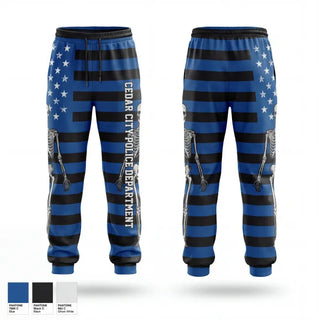 Sweatpants, Cedar City Police Department, Police, Teamtime, Team time, sublimation, custom sports apparel, team uniforms, spirit wear, spiritwear, sports uniforms, custom shirts, team store, custom team store, fundraiser sports, apparel fundraiser