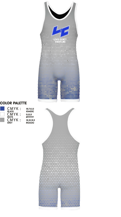 Lewis County High School Wrestling 76376643 Wrestling Singlet - 2