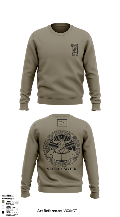 173RD SECFOR OAS IX 9040611 Crew Neck Sweatshirt - 23