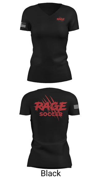 Womens Short Sleeve Vneck Shirt, Lititz RAGE, Men's Soccer, Teamtime, Team time, sublimation, custom sports apparel, team uniforms, spirit wear, spiritwear, sports uniforms, custom shirts, team store, custom team store, fundraiser sports, apparel fundraiser
