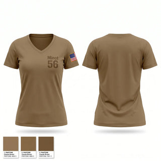 Womens Short Sleeve Vneck Shirt, Minot 5/6, Air Force, Teamtime, Team time, sublimation, custom sports apparel, team uniforms, spirit wear, spiritwear, sports uniforms, custom shirts, team store, custom team store, fundraiser sports, apparel fundraiser
