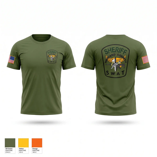 Short Sleeve Performance Shirt, Howard County Swat, Police, Teamtime, Team time, sublimation, custom sports apparel, team uniforms, spirit wear, spiritwear, sports uniforms, custom shirts, team store, custom team store, fundraiser sports, apparel fundraiser