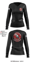 Charleston Fire Dept Dive Team 94862858 Women's Long Sleeve V-neck Shirt - 2