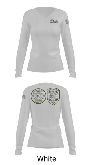 Womens Long Sleeve Vneck Shirt, Arguz Security, , Teamtime, Team time, sublimation, custom sports apparel, team uniforms, spirit wear, spiritwear, sports uniforms, custom shirts, team store, custom team store, fundraiser sports, apparel fundraiser