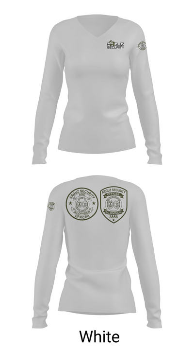 Arguz Security 52247848 Women's Long Sleeve V-neck Shirt - 16