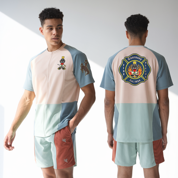 Old School Cotton Feel Shirt, Guernsey Fire & Rescue, , Teamtime, Team time, sublimation, custom sports apparel, team uniforms, spirit wear, spiritwear, sports uniforms, custom shirts, team store, custom team store, fundraiser sports, apparel fundraiser