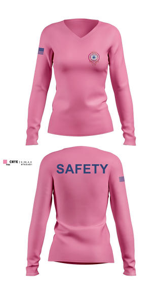 RCSD ROCHESTER NY 52361743 Women's Long Sleeve V-neck Shirt - 1