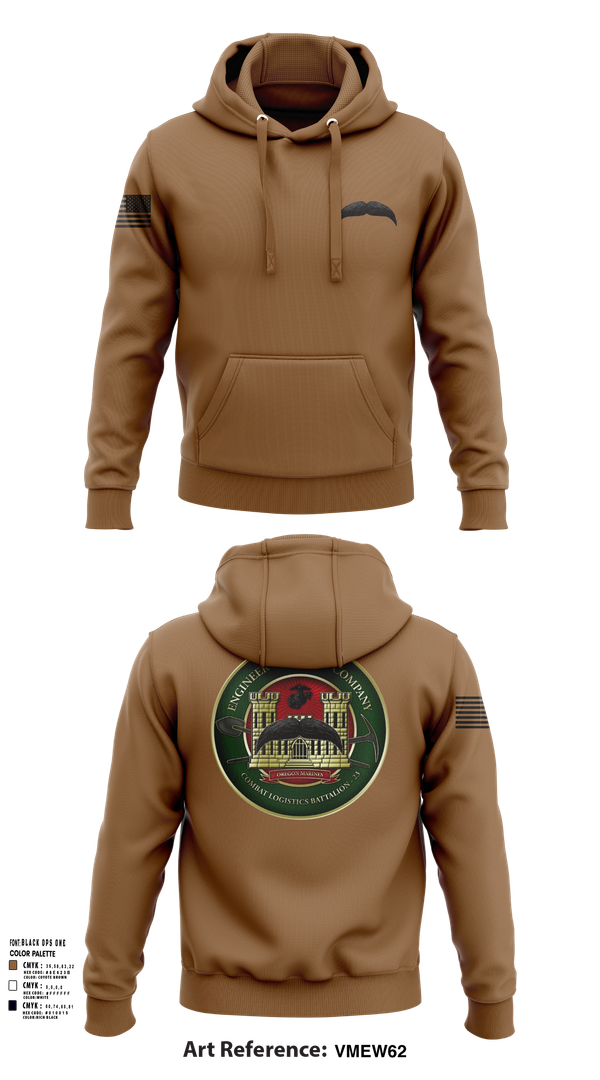 Hoodie, Engineers Services Company, Marines, Teamtime, Team time, sublimation, custom sports apparel, team uniforms, spirit wear, spiritwear, sports uniforms, custom shirts, team store, custom team store, fundraiser sports, apparel fundraiser