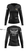 Cameron County Sheriff’s Office SWAT Team 52155649 Women's Long Sleeve V-neck Shirt - 3