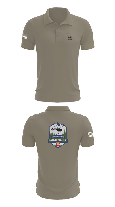 D Co 3-140th AVN 89038545 Short Sleeve Performance Polo - 64