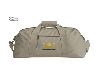 Duffle Bag, Charlie Company 120th INF, National Guard, Teamtime, Team time, sublimation, custom sports apparel, team uniforms, spirit wear, spiritwear, sports uniforms, custom shirts, team store, custom team store, fundraiser sports, apparel fundraiser