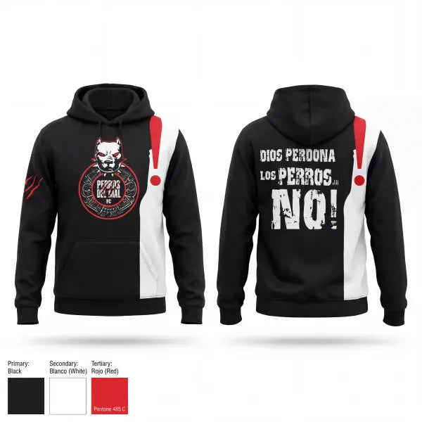 Hoodie, PERROS DEL MAL FC, Men's Soccer, Teamtime, Team time, sublimation, custom sports apparel, team uniforms, spirit wear, spiritwear, sports uniforms, custom shirts, team store, custom team store, fundraiser sports, apparel fundraiser