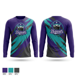 Long Sleeve Performance Shirt, East Tennessee Base Bandits, Baseball, Teamtime, Team time, sublimation, custom sports apparel, team uniforms, spirit wear, spiritwear, sports uniforms, custom shirts, team store, custom team store, fundraiser sports, apparel fundraiser
