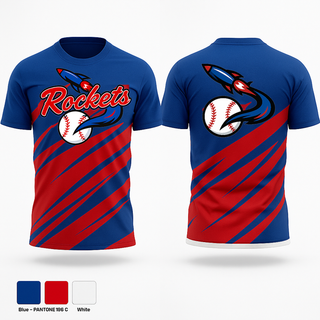 Short Sleeve Performance Shirt, Space Coast Rockets, Baseball, Teamtime, Team time, sublimation, custom sports apparel, team uniforms, spirit wear, spiritwear, sports uniforms, custom shirts, team store, custom team store, fundraiser sports, apparel fundraiser