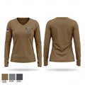 DPICC 48596845 Women's Long Sleeve V-neck Shirt - 1