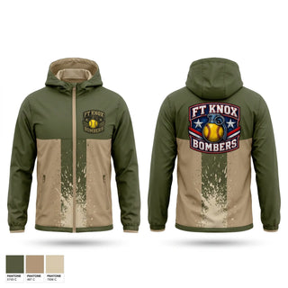 Windbreaker, Fort Knox Bombers, Softball, Teamtime, Team time, sublimation, custom sports apparel, team uniforms, spirit wear, spiritwear, sports uniforms, custom shirts, team store, custom team store, fundraiser sports, apparel fundraiser
